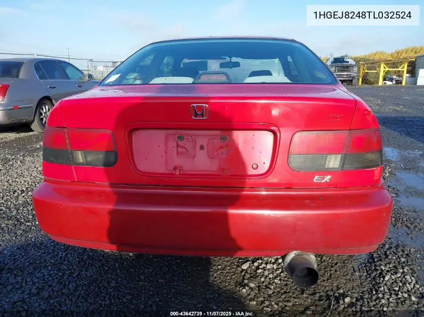1HGEJ8248TL032524 1996 Honda Civic Ex
