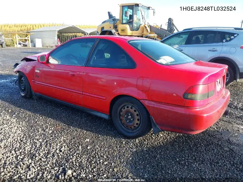 1HGEJ8248TL032524 1996 Honda Civic Ex