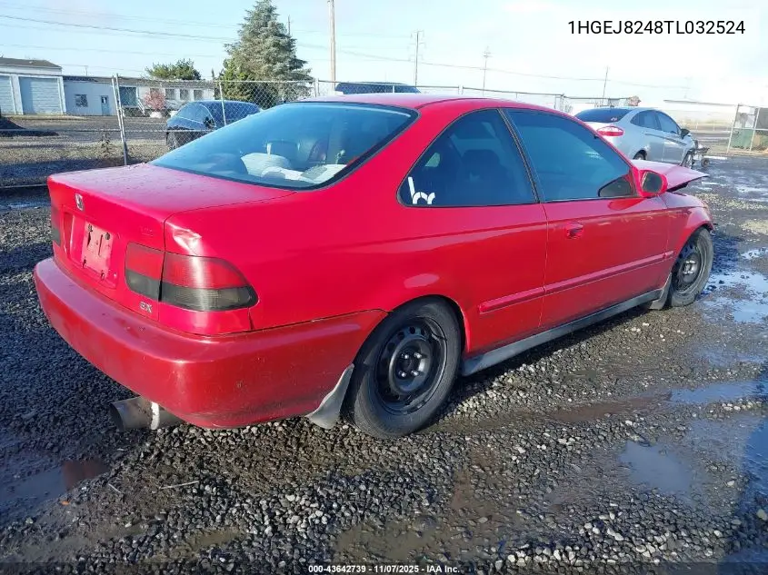 1HGEJ8248TL032524 1996 Honda Civic Ex