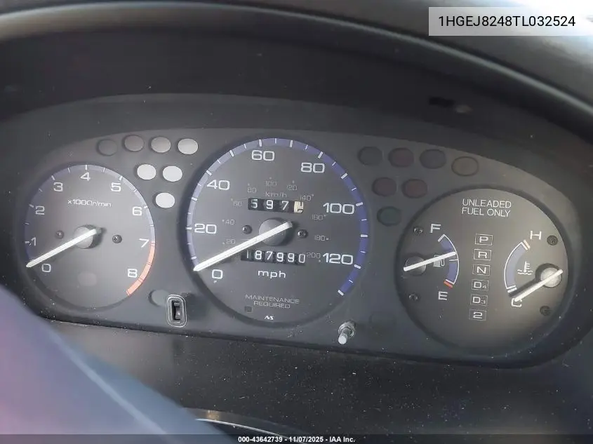 1HGEJ8248TL032524 1996 Honda Civic Ex