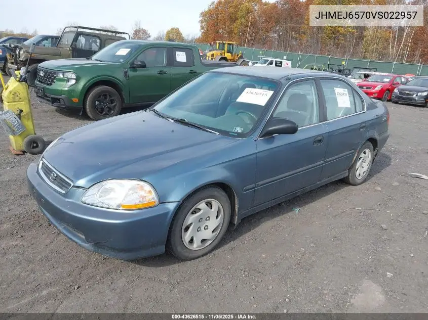JHMEJ6570VS022957 1997 Honda Civic Lx