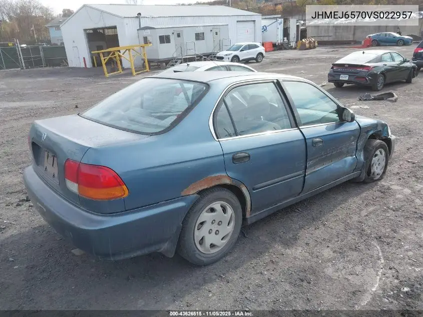 JHMEJ6570VS022957 1997 Honda Civic Lx