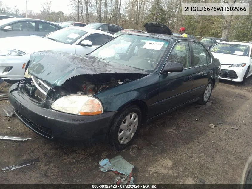 2HGEJ6676WH602966 1998 Honda Civic Lx