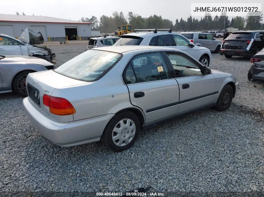 JHMEJ6671WS012972 1998 Honda Civic Lx