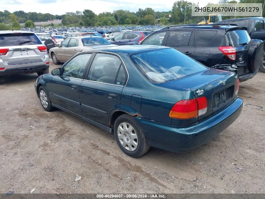 2HGEJ6670WH561279 1998 Honda Civic Lx