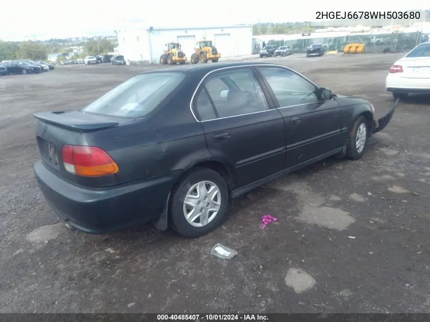 2HGEJ6678WH503680 1998 Honda Civic Lx