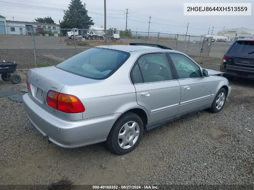 2HGEJ8644XH513559 1999 Honda Civic Ex