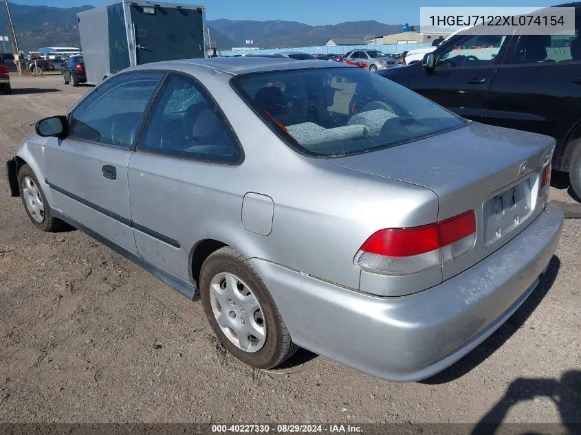 1HGEJ7122XL074154 1999 Honda Civic Hx