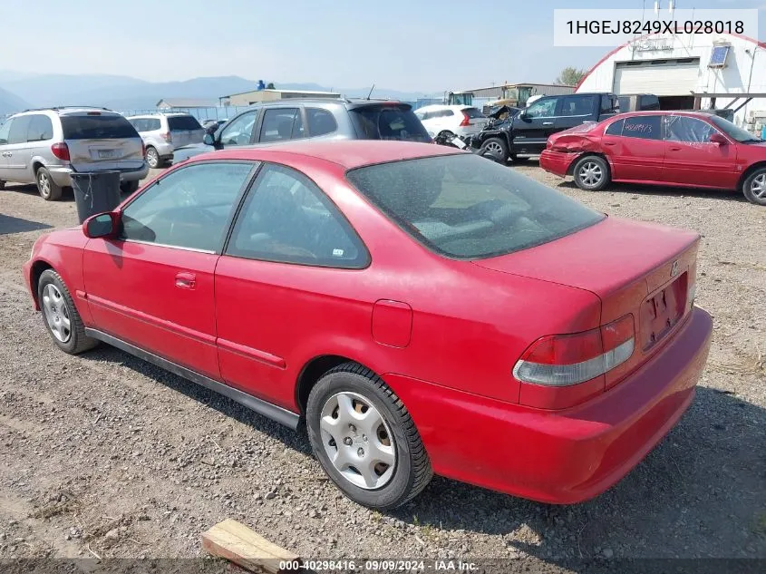 1HGEJ8249XL028018 1999 Honda Civic Ex