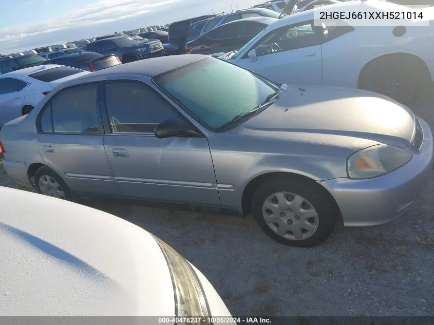 2HGEJ661XXH521014 1999 Honda Civic Se