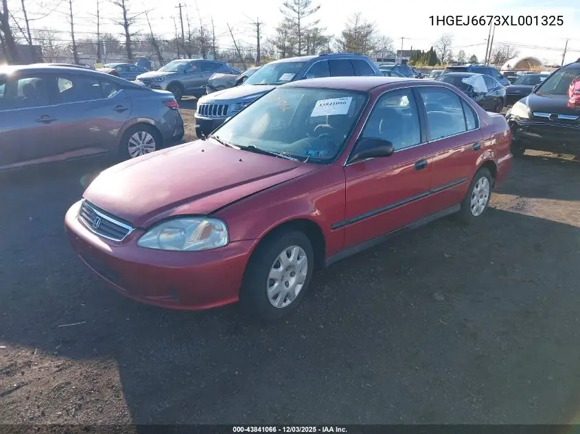 1HGEJ6673XL001325 1999 Honda Civic Lx
