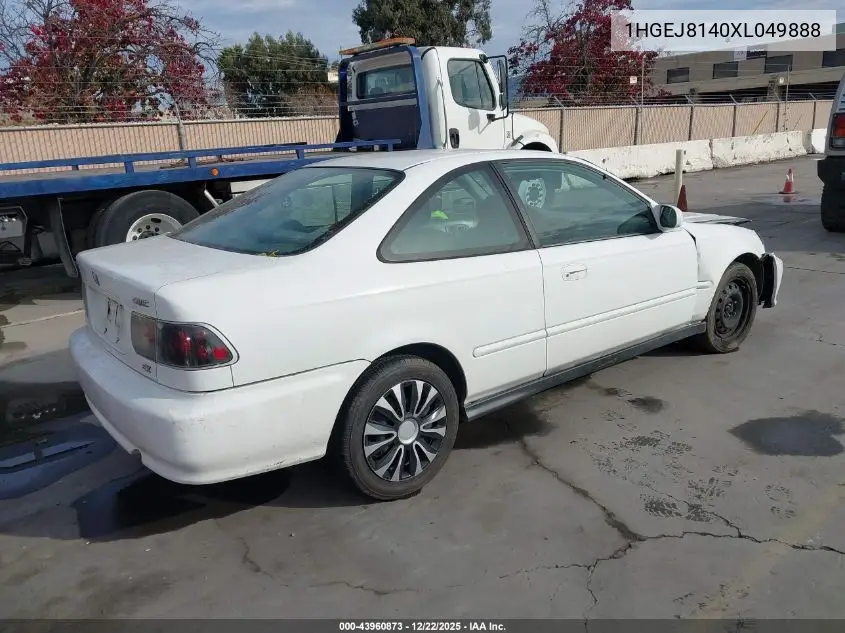 1HGEJ8140XL049888 1999 Honda Civic Ex