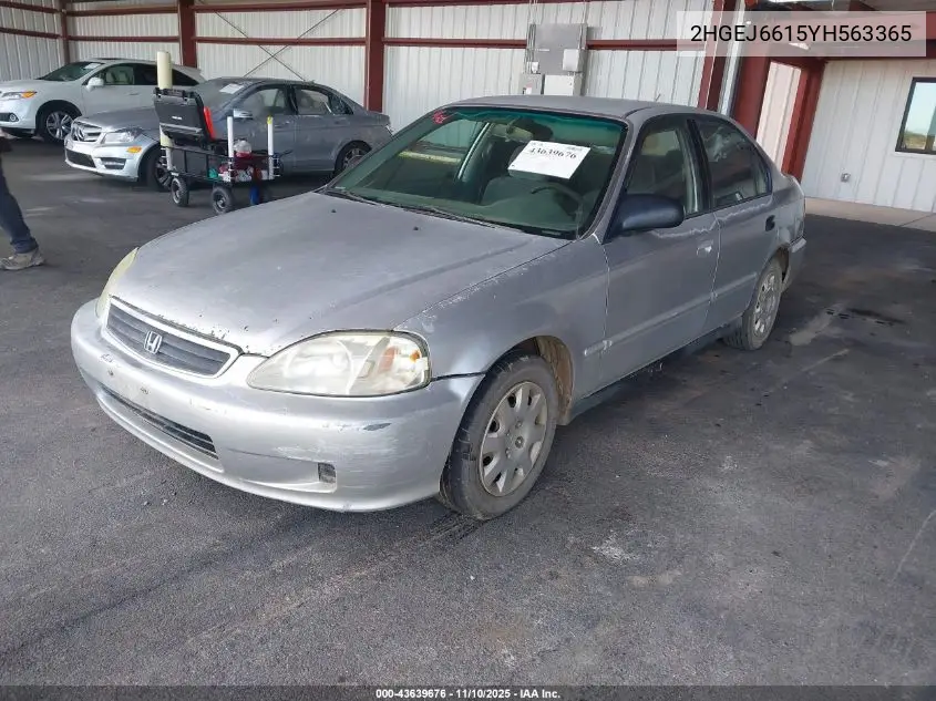 2HGEJ6615YH563365 2000 Honda Civic Value Package