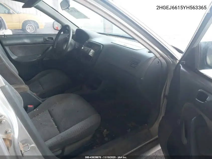 2HGEJ6615YH563365 2000 Honda Civic Value Package