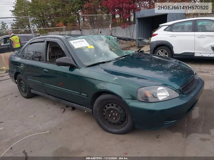 2HGEJ6614YH570520 2000 Honda Civic Value Package