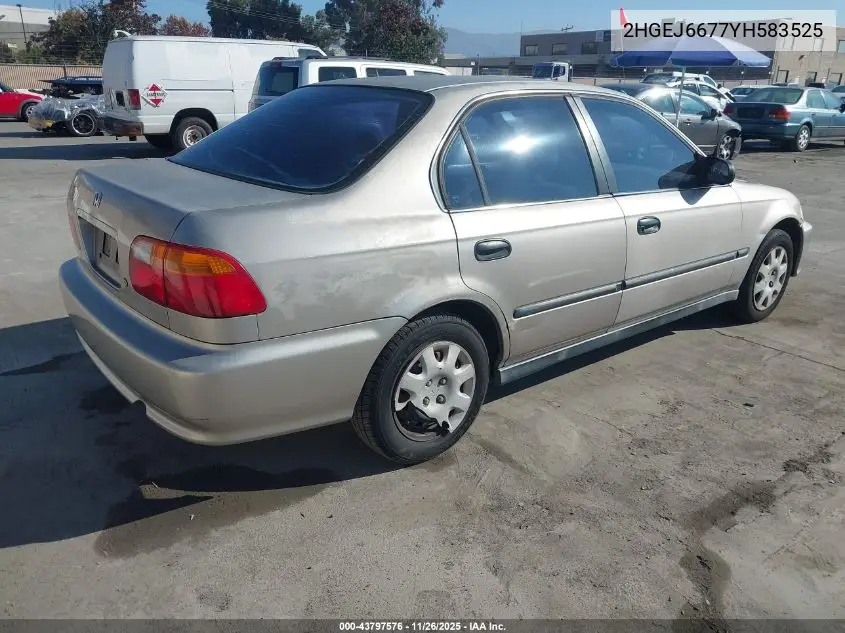2HGEJ6677YH583525 2000 Honda Civic Lx