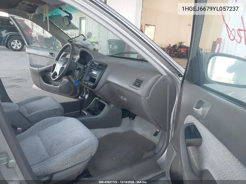 1HGEJ6679YL057237 2000 Honda Civic Lx