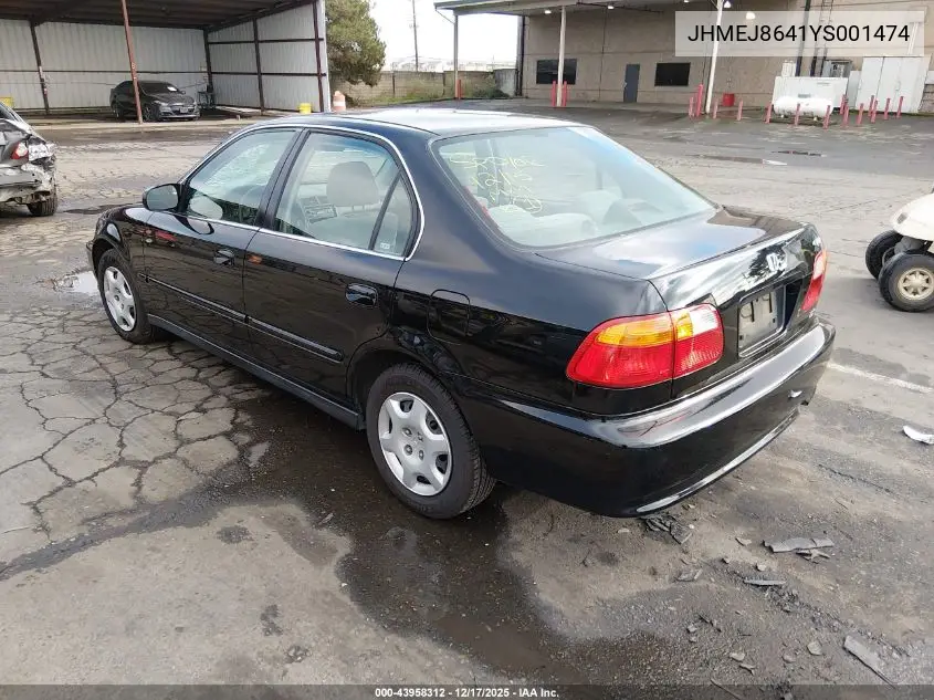 JHMEJ8641YS001474 2000 Honda Civic Ex