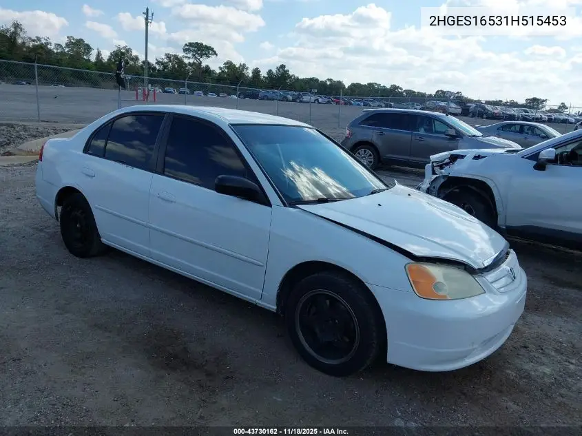2HGES16531H515453 2001 Honda Civic Lx
