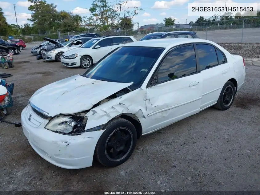 2HGES16531H515453 2001 Honda Civic Lx