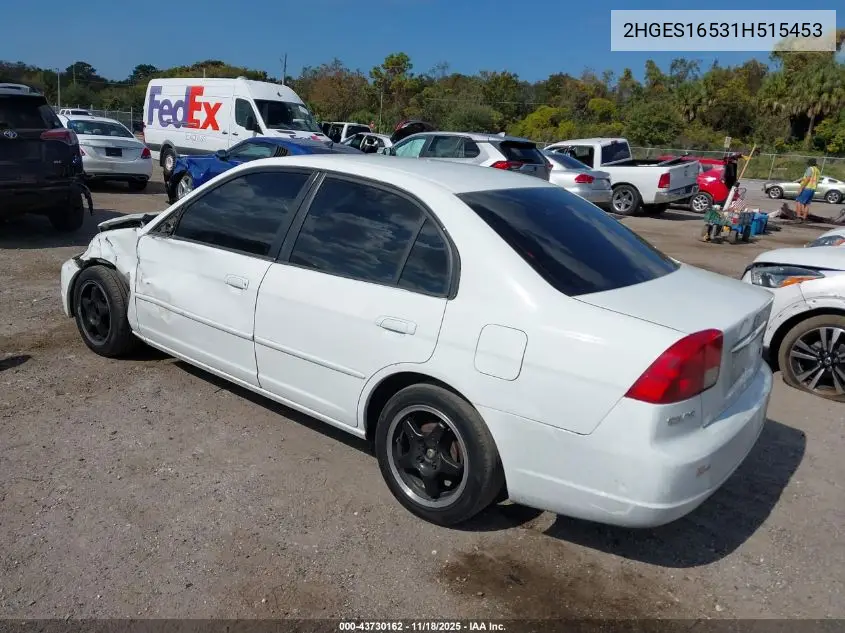 2HGES16531H515453 2001 Honda Civic Lx
