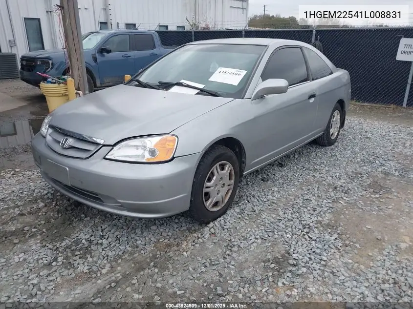 1HGEM22541L008831 2001 Honda Civic Lx
