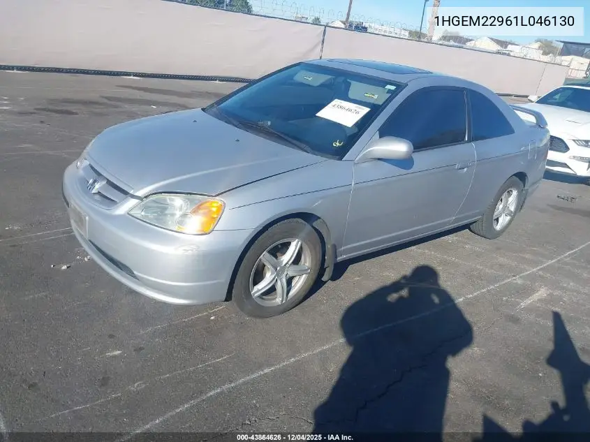 1HGEM22961L046130 2001 Honda Civic Ex