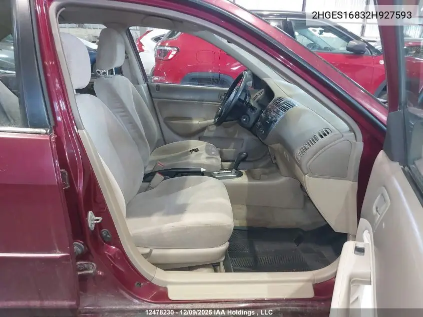 2HGES16832H927593 2002 Honda Civic Lx-G