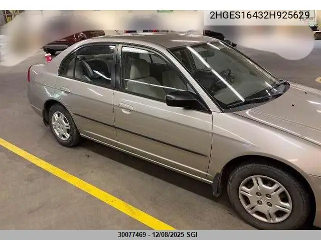 2HGES16432H925629 2002 Honda Civic Dx
