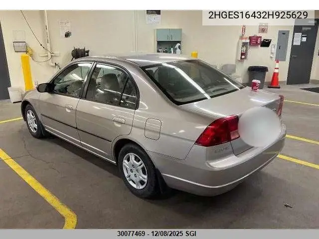 2HGES16432H925629 2002 Honda Civic Dx