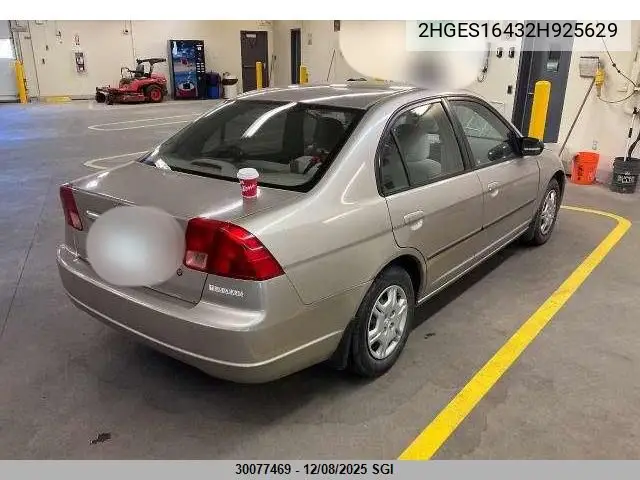 2HGES16432H925629 2002 Honda Civic Dx