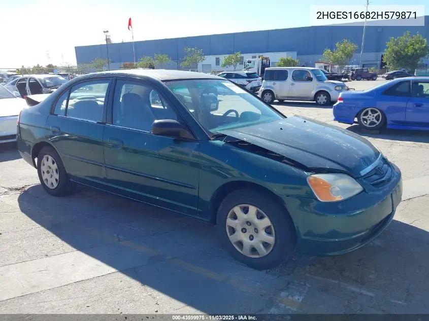 2HGES16682H579871 2002 Honda Civic Lx