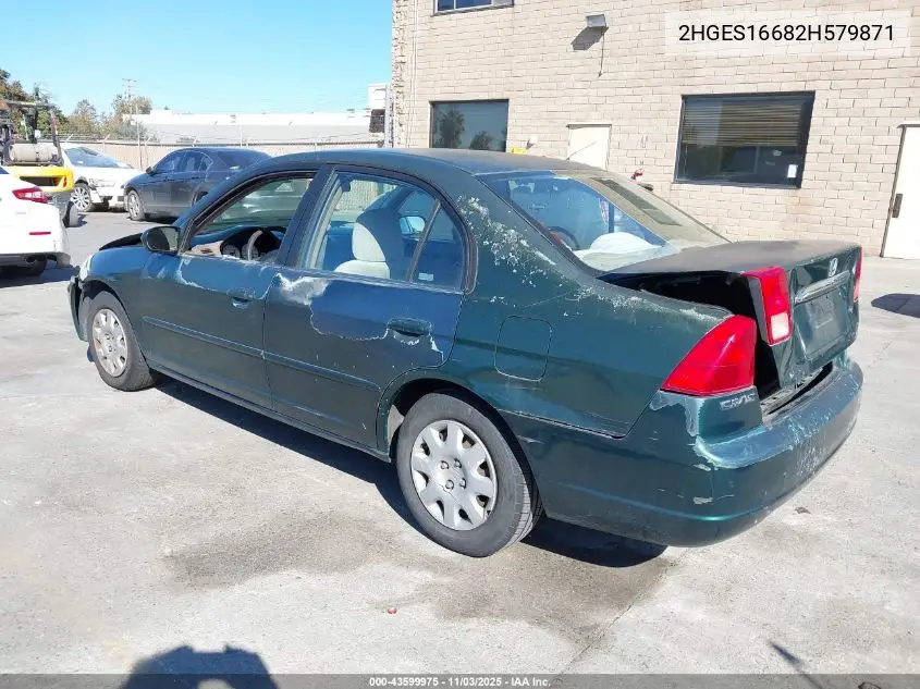 2HGES16682H579871 2002 Honda Civic Lx