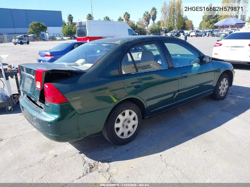 2HGES16682H579871 2002 Honda Civic Lx