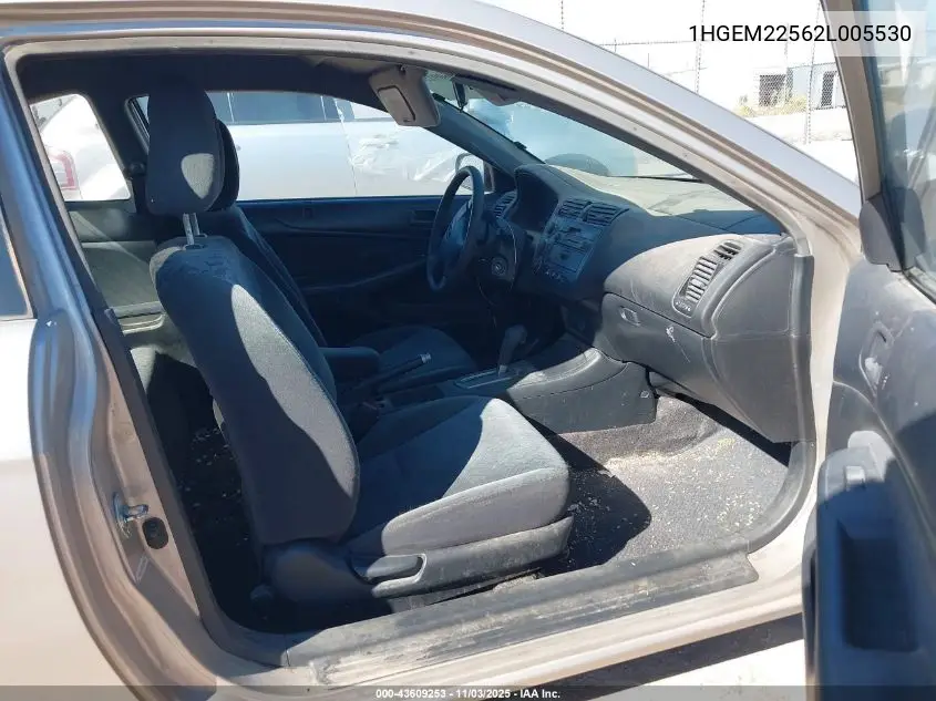 1HGEM22562L005530 2002 Honda Civic Lx