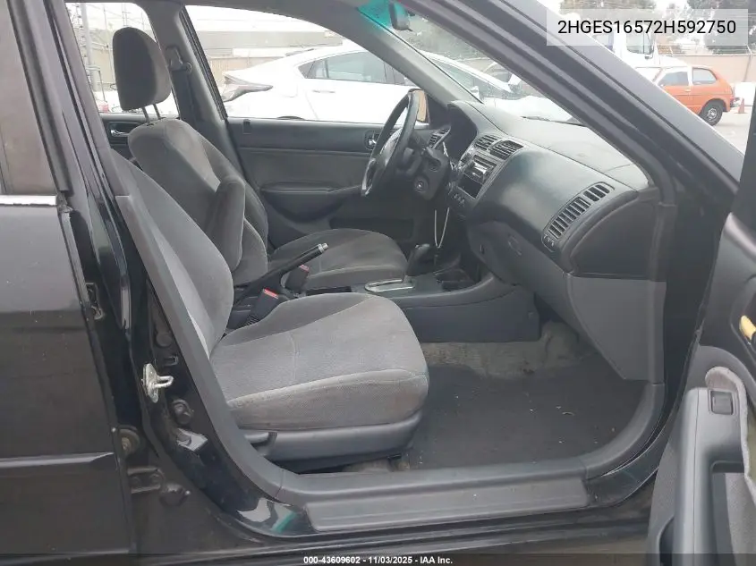 2HGES16572H592750 2002 Honda Civic Lx