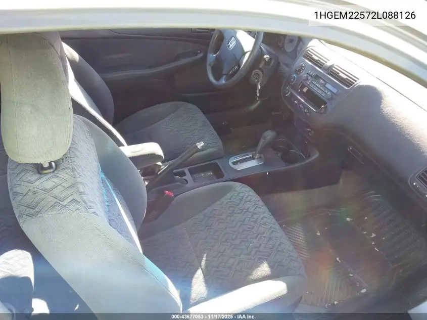 1HGEM22572L088126 2002 Honda Civic Lx