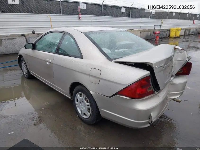 1HGEM22592L032656 2002 Honda Civic Lx