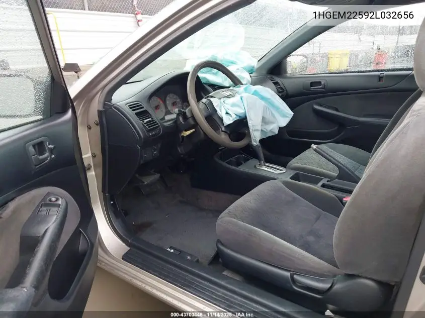 1HGEM22592L032656 2002 Honda Civic Lx