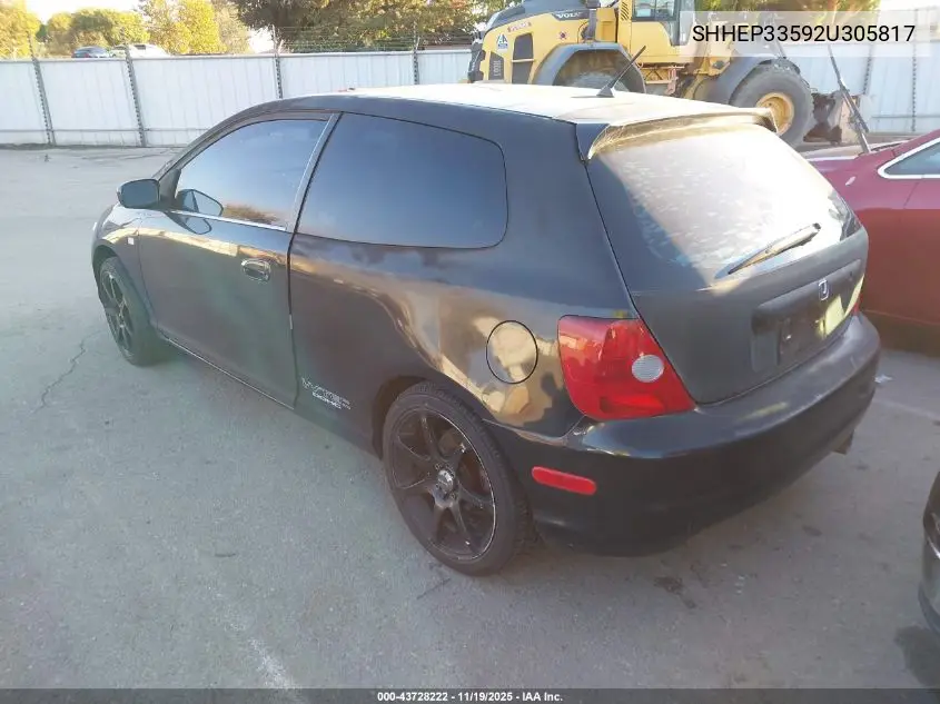 SHHEP33592U305817 2002 Honda Civic Si