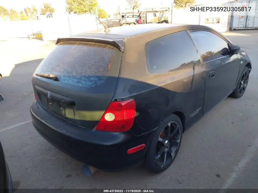 SHHEP33592U305817 2002 Honda Civic Si