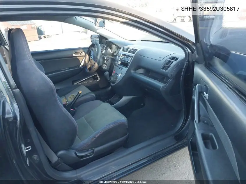SHHEP33592U305817 2002 Honda Civic Si