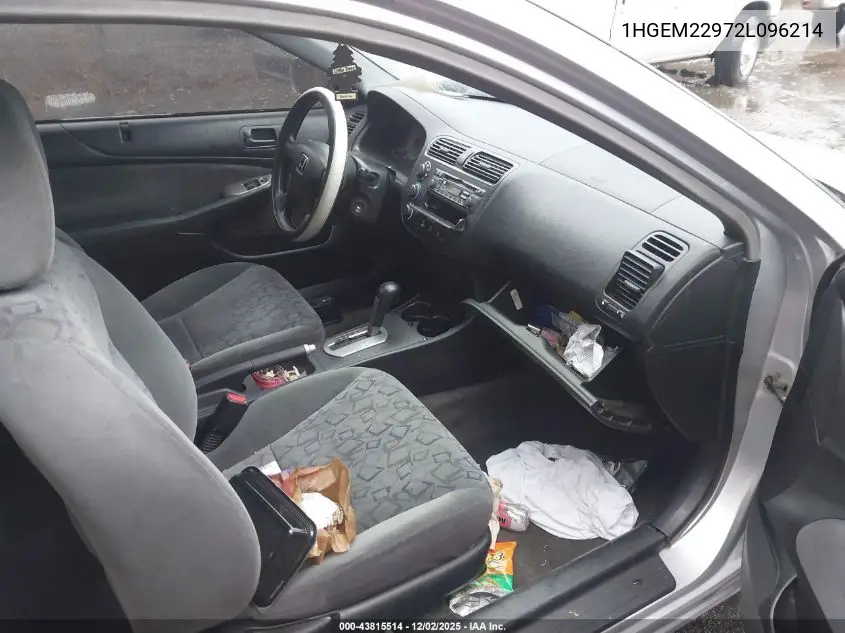 1HGEM22972L096214 2002 Honda Civic Ex