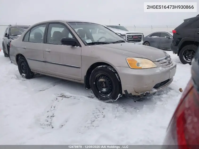 2HGES16473H930866 2003 Honda Civic Dx-G