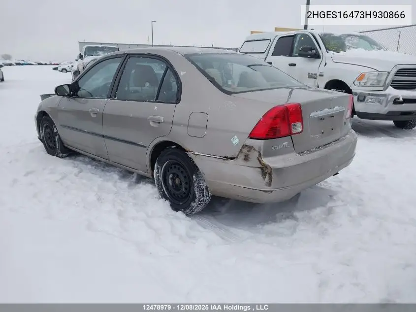 2HGES16473H930866 2003 Honda Civic Dx-G