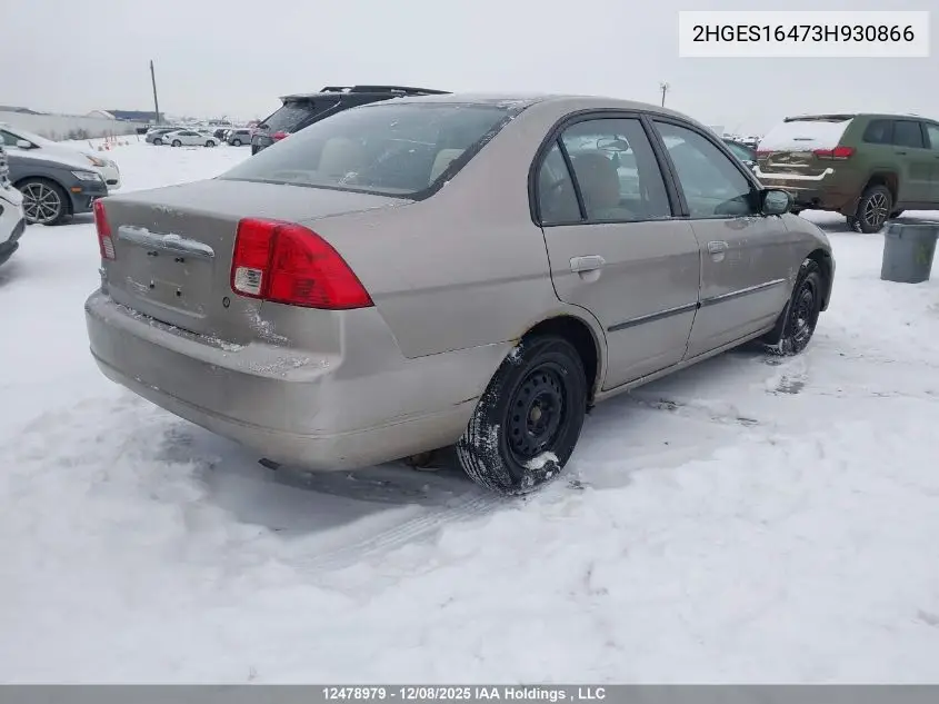 2HGES16473H930866 2003 Honda Civic Dx-G