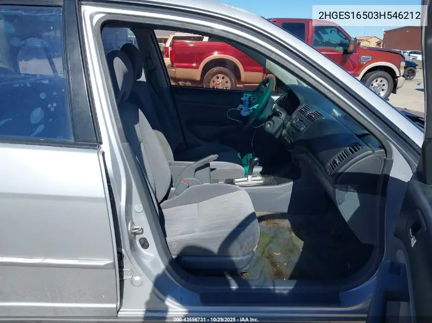 2HGES16503H546212 2003 Honda Civic Lx