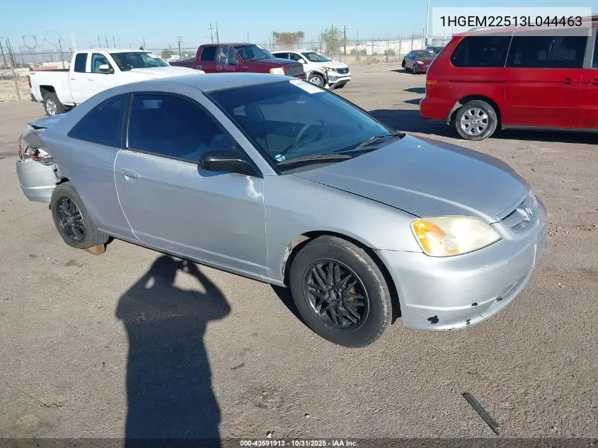 1HGEM22513L044463 2003 Honda Civic Lx
