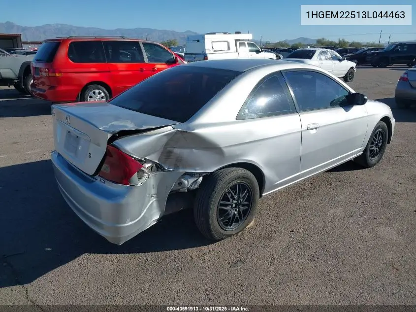 1HGEM22513L044463 2003 Honda Civic Lx
