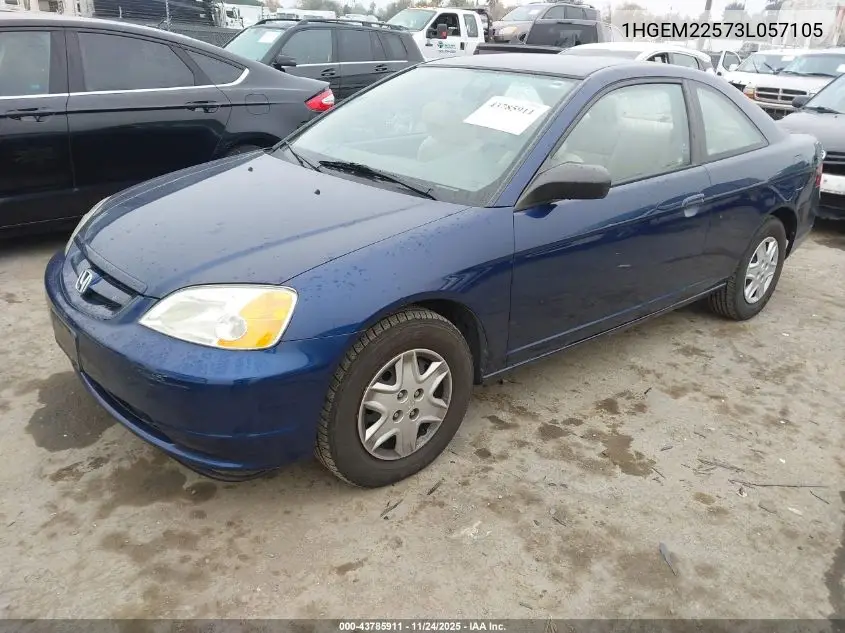 1HGEM22573L057105 2003 Honda Civic Lx